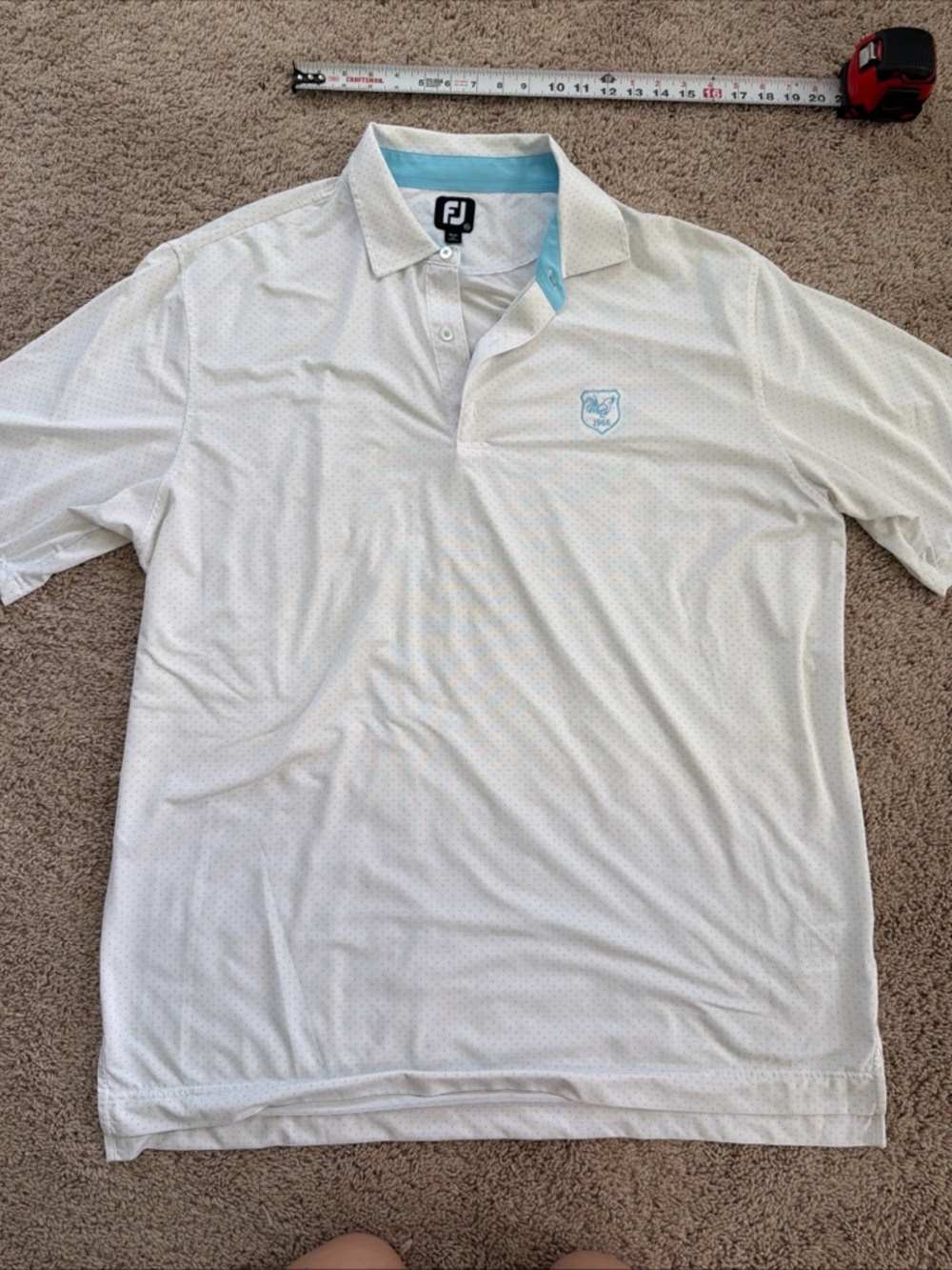 Footjoy Polo Shirt Men 2XL All Over Print Golf Performance FJ Stretch